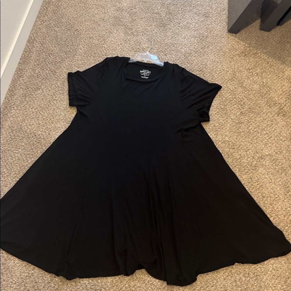Torrid Black Super Soft black swing dress. 3X